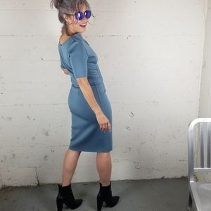 Tahari reversible scuba dress 4